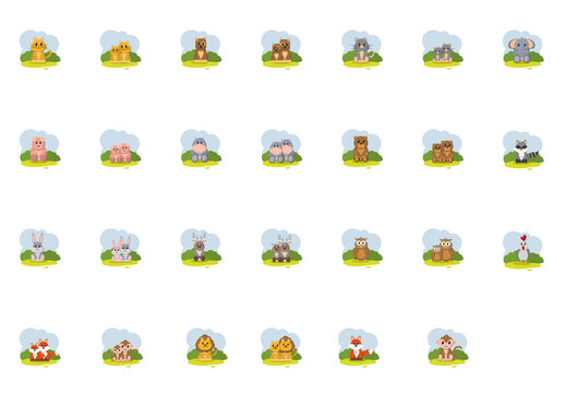 Woodland Animals Illustration Set