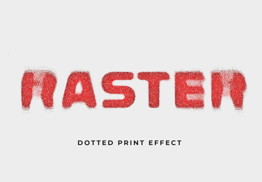 Dust Dotted Print Text Effect
