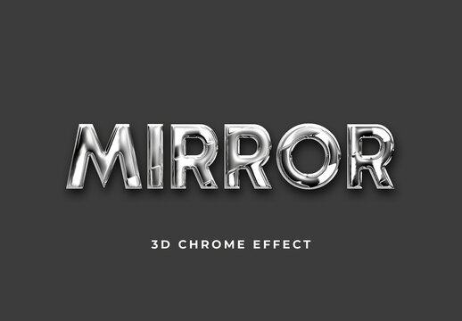 Silver Chrome Text Effect