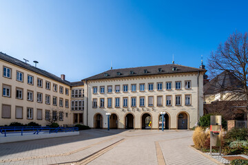 Obraz premium Rathaus, Altstadt, Frankenthal, Rheinland Pfalz, Deutschland 