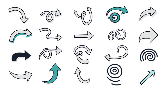 This image depicts a continuous cycle with two arrows, symbolizing feedback, iteration, and ongoing processes. Ideal for illustrating concepts like qu
