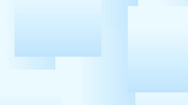 Light blue rectangles overlap on white background