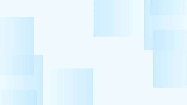 Light blue rectangles overlap on white background in graphic design