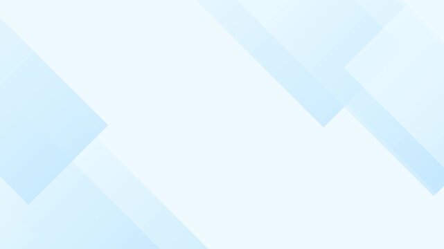 Light blue geometric shapes overlap in abstract background