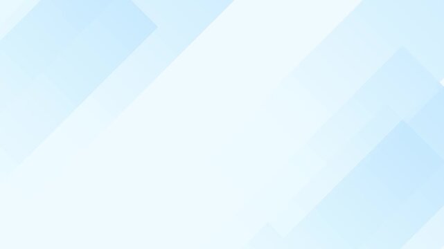 Light blue geometric shapes overlap on white background in modern design