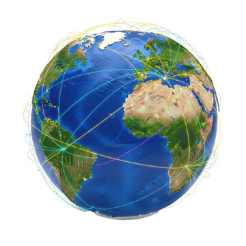 Global Communication Network on Earth