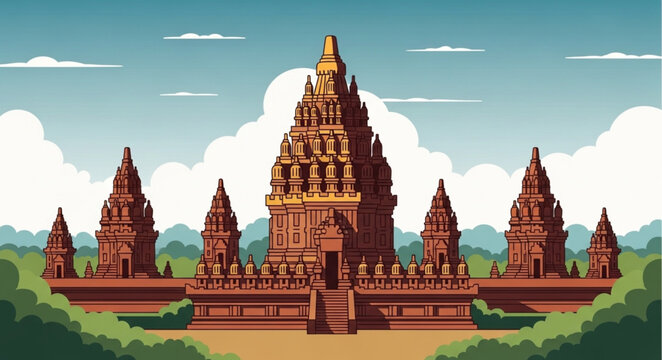 Prambanan Temple - A Majestic Hindu Architectural Marvel in Indonesia.