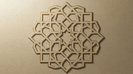 Fototapeta premium Geometric pattern design with detailed shapes ideal for backgrounds or design elements