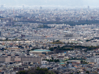 Fototapeta premium モノレールが走る大阪の都市景観