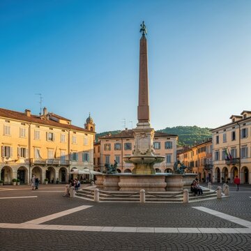 Piazza del Popolo in Todi, Italy - A Historic Landmark.