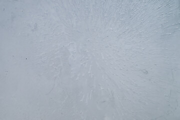 Fototapeta premium Light Gray Background of Air Bubbles Frozen in Ice