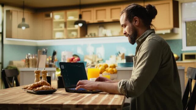 AI prompt software, virtual assistant with smart technology, generating images from text, combining automation with deep learning to improve productivity and digital workflow at home.