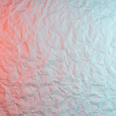 Fototapeta premium Highly detailed, crumpled white paper background showcasing authentic textures and abstract folds. Ideal for versatile design backdrops, messy, template, abstract