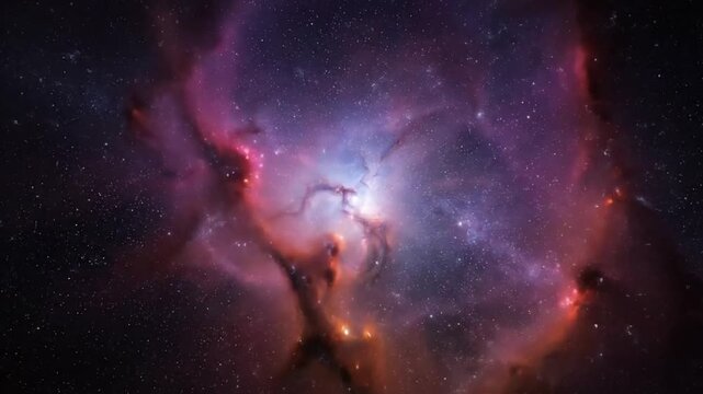 Vibrant Nebula in Deep Space.