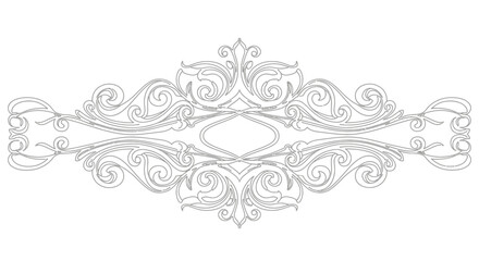 Fototapeta premium Intricate Ornate Decorative Metalwork Design.