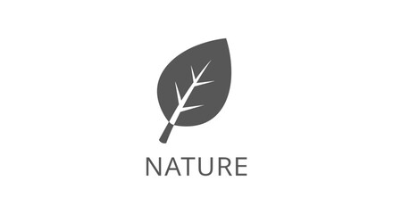 Fototapeta premium Leaf Icon Nature Symbol Graphic.