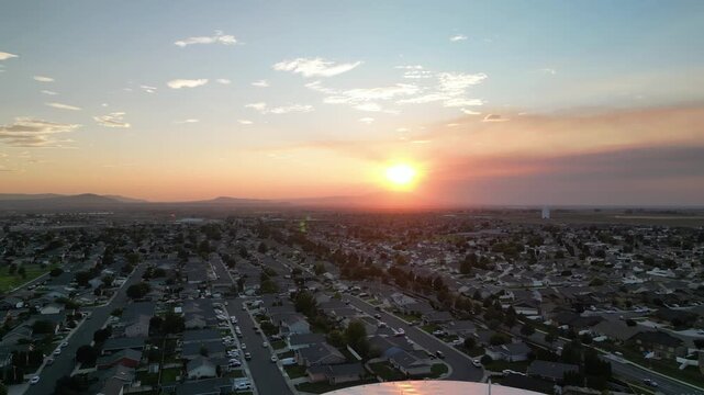 Pasco, WA - Water Towers - Road 68 Area at sunset