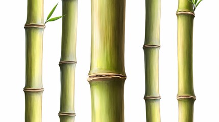 Fototapeta premium Bamboo Fiber Cross-Section​​ Texture​​​​​​​ poster background