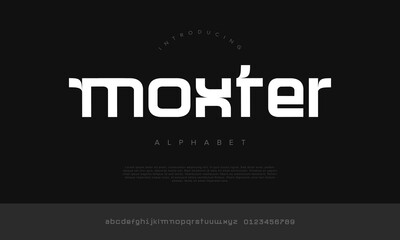 Obraz premium Unique stylish lowercase display font alphabet for modern streetwear fashion brand and creative logo design