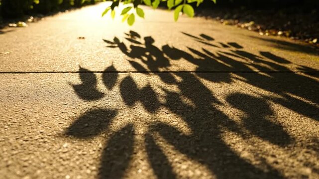 Sunlight leaf shadow nature outdoor summer green plant bright peaceful garden morning and afternoon sunlight foliage environment tranquility growth natural relaxation scenic daylight texture pattern