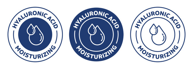 Hyaluronic acid icon. Moisturizing sign © afsana