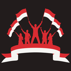 Loving Mother Embracing Child with Floral Wreath Vector Art