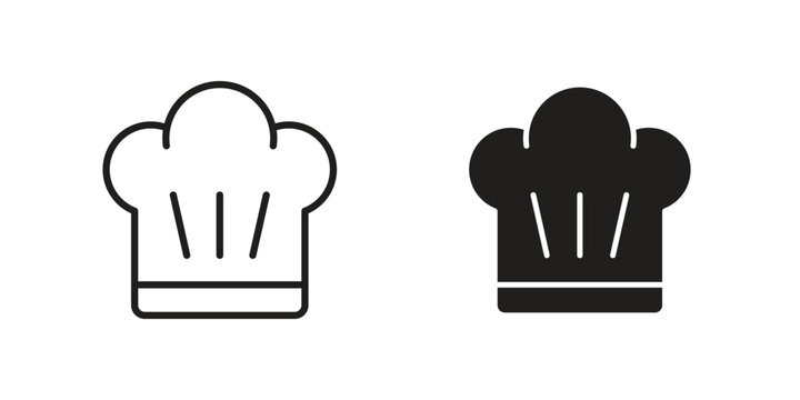 Chef hat icon for web and mobile app. Vector icons