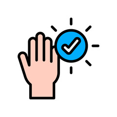 Obraz premium Truth lineal color icon