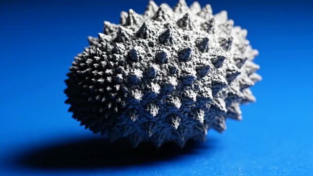 Close-up of a spiky sea urchin.