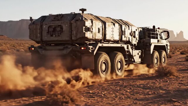 Armored heavy transport for defense logistics and vehicle testing