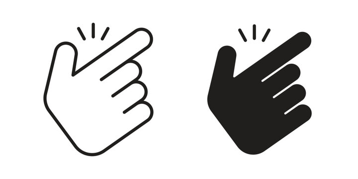 Easy to use icon clipart symbol isolated on white background. Flat and stroke designs.