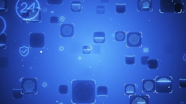 water drops on blue background