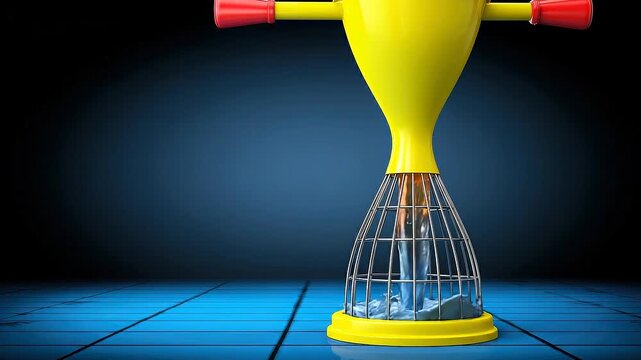 Industrial risk funnel with coded control stages illustrating structured governance filtration.