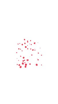 Vertical Red Sparks Explosion and Glitter Particles Burst on white screen, 916 Social Media Mobile Background Magic Firework Reveal, Anime Style Glowing Red Dust Motion Graphics, 4K Burst Animation