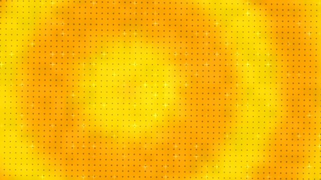 yellow comic pop art dots loop background
