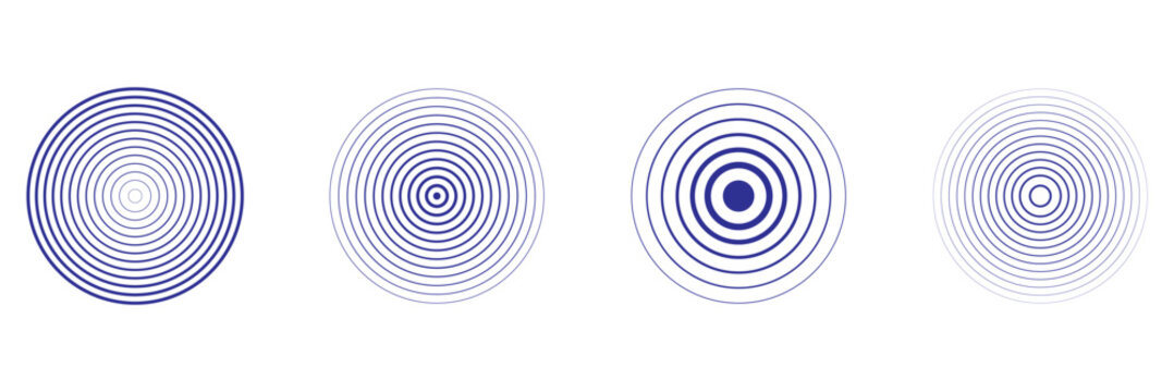 Vector halftone radial radio signal. vector illustration.