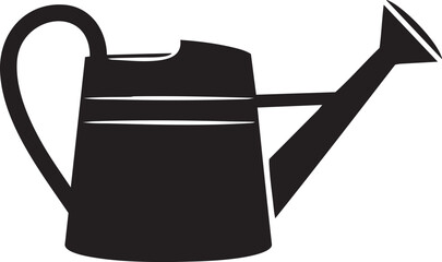 Obraz premium A vintage metal watering can tool for gardening is isolated on a white background as a classic garden equipment object for pouring water