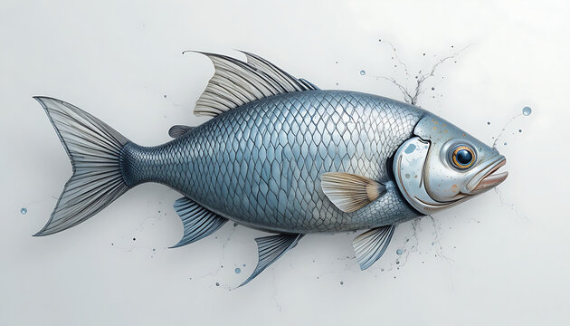 fish isolated on white background
