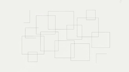 Obraz premium Overlapping rectangles in a geometric pattern on a light gray background