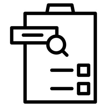 SEO Online Business Listing Directory Search line icon