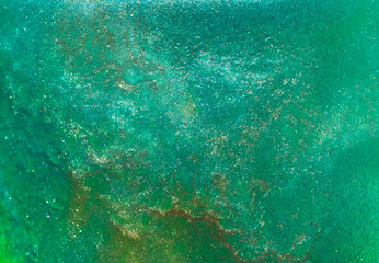 Abstract textured neon background transparent slime,Liquid art gel background.