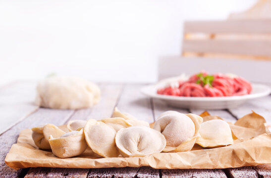 damplings with fresh meat and onion