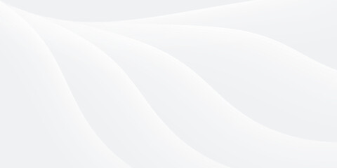 Obraz premium abstract white and grey wavy lines background