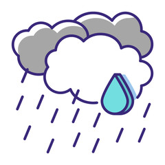 Fototapeta premium This Rain icon is suitable for Springtime, etc