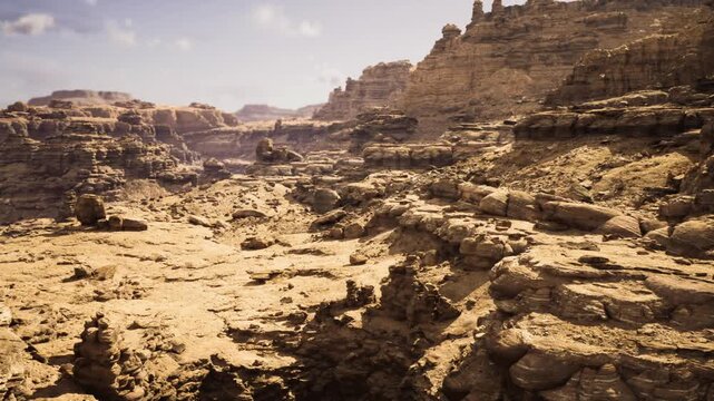 Macro rock texture with granular surface and fine sediment layers visible, close detail emphasizes grain, porosity and microfractures with ochre hues, excellent