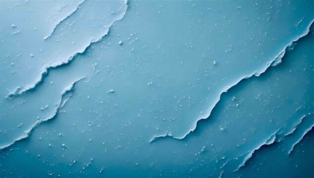 An abstract macro view of cracked and peeling light blue paint or enamel. Tiny, raised droplets or imperfections are scattered across the majority of the visible area
