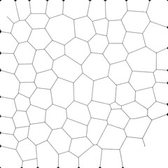 Fototapeta premium A blue and white honeycomb pattern with hexagonal cells gradient