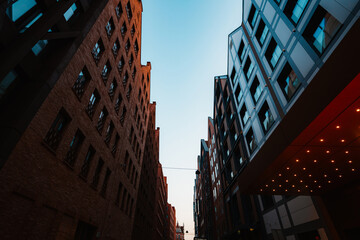 Gdansk with Motlawa river in Poland. New modern architecture in the old part of the city © Zedspider