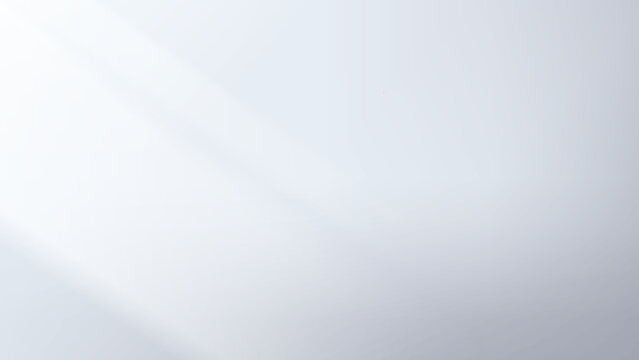 白とグレーのグラデーション、シンプルな抽象背景素材。スタジオ背景、16:9	