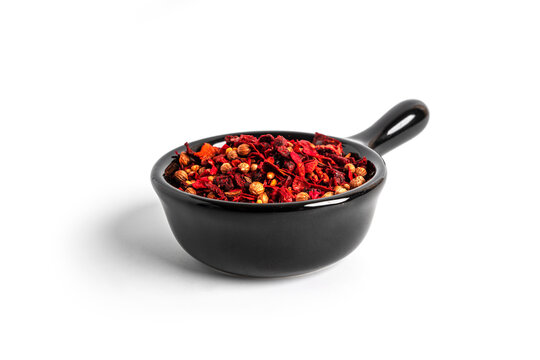 Red spices isolated on a white background. High quality photo